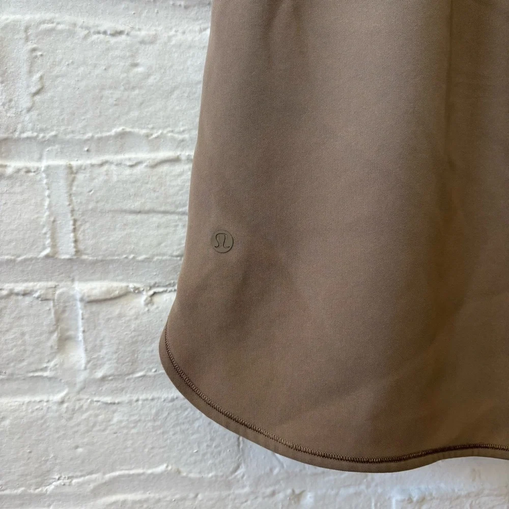 Lululemon || On The Fly Skirt Woven Frontier Taupe Brown 8‎